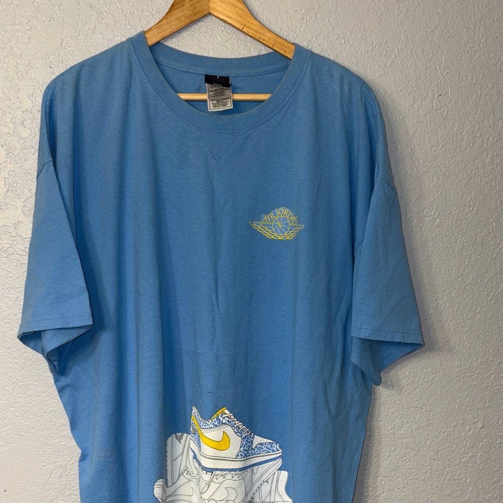 Jordan Blue and Yellow Graphic Tee